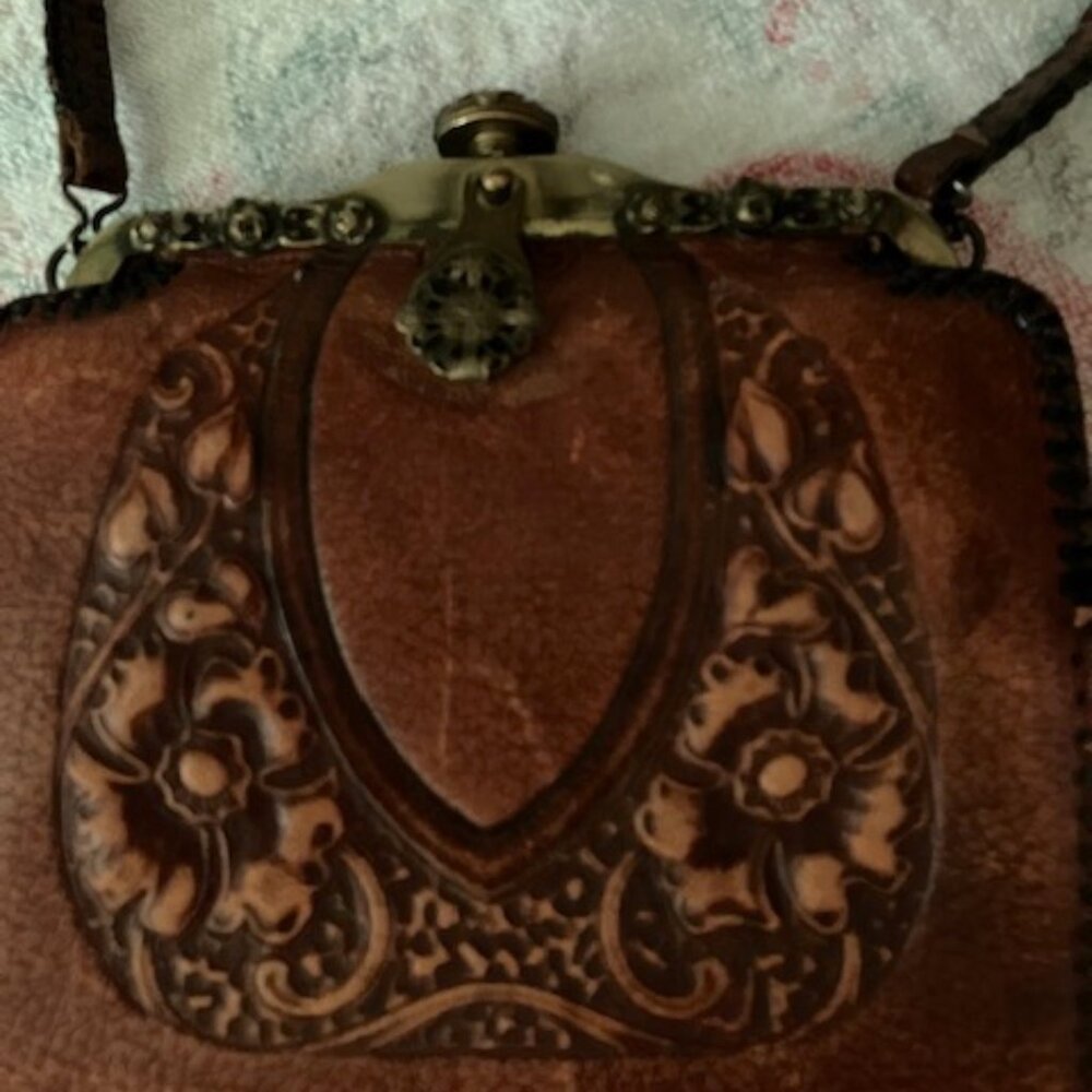 Vintage 1926 Nocona Leather Purse